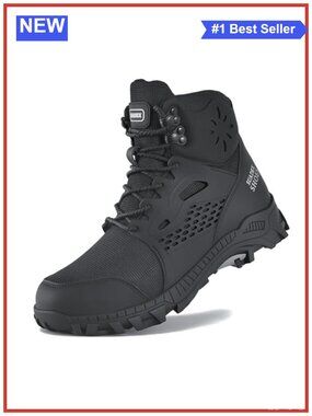 SUADEX Steel Toe Work Boots Waterproof Arch Support Safety Construction Boot